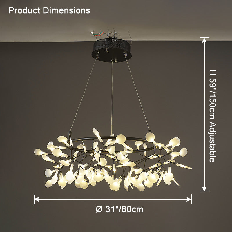 WOMO Design Kronleuchter Rund Wohnzimmer-WM2435