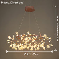 WOMO Design Kronleuchter Rund Wohnzimmer-WM2435