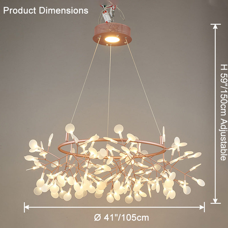 WOMO Design Kronleuchter Rund Wohnzimmer-WM2435