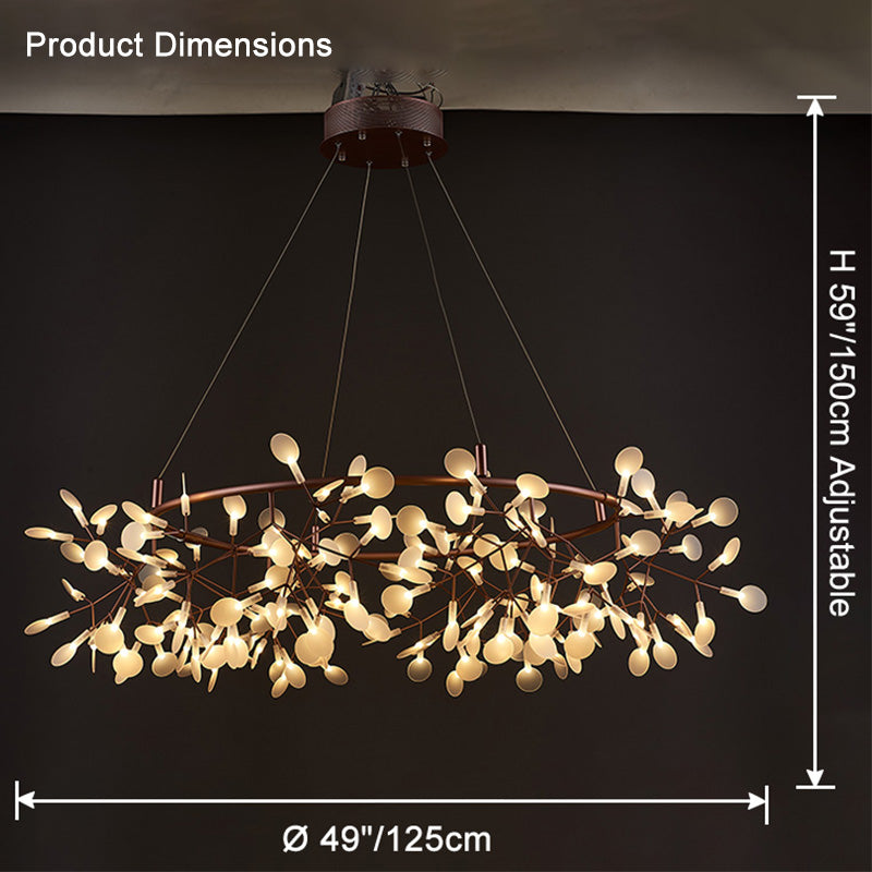 WOMO Design Kronleuchter Rund Wohnzimmer-WM2435