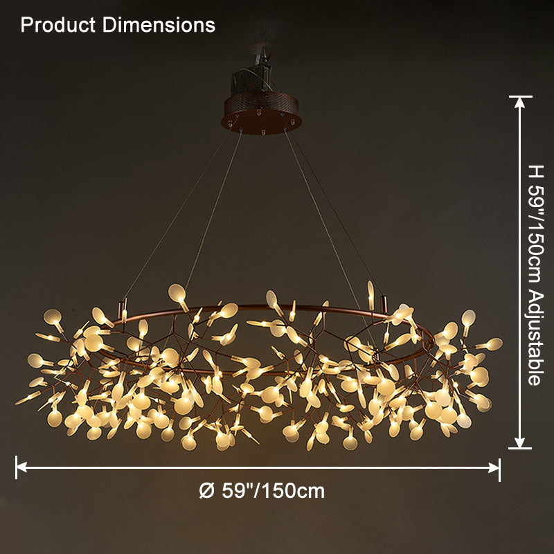 WOMO Design Kronleuchter Rund Wohnzimmer-WM2435