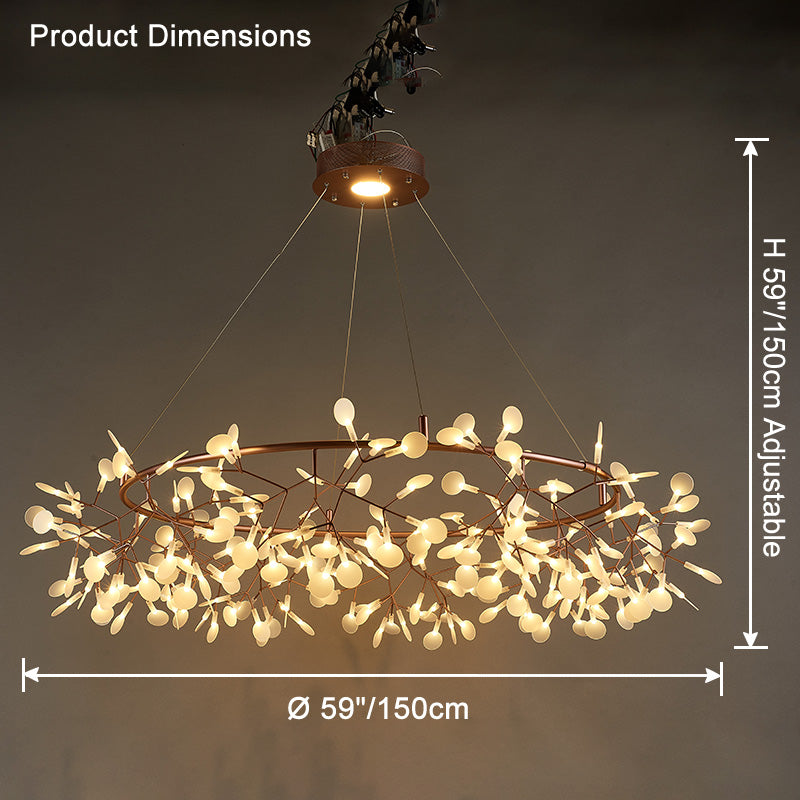 WOMO Design Kronleuchter Rund Wohnzimmer-WM2435