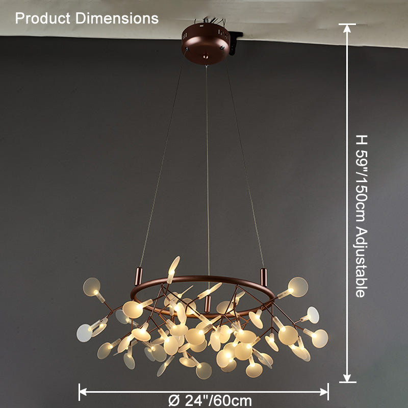 WOMO Design Kronleuchter Rund Wohnzimmer-WM2435
