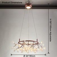 WOMO Design Kronleuchter Rund Wohnzimmer-WM2435