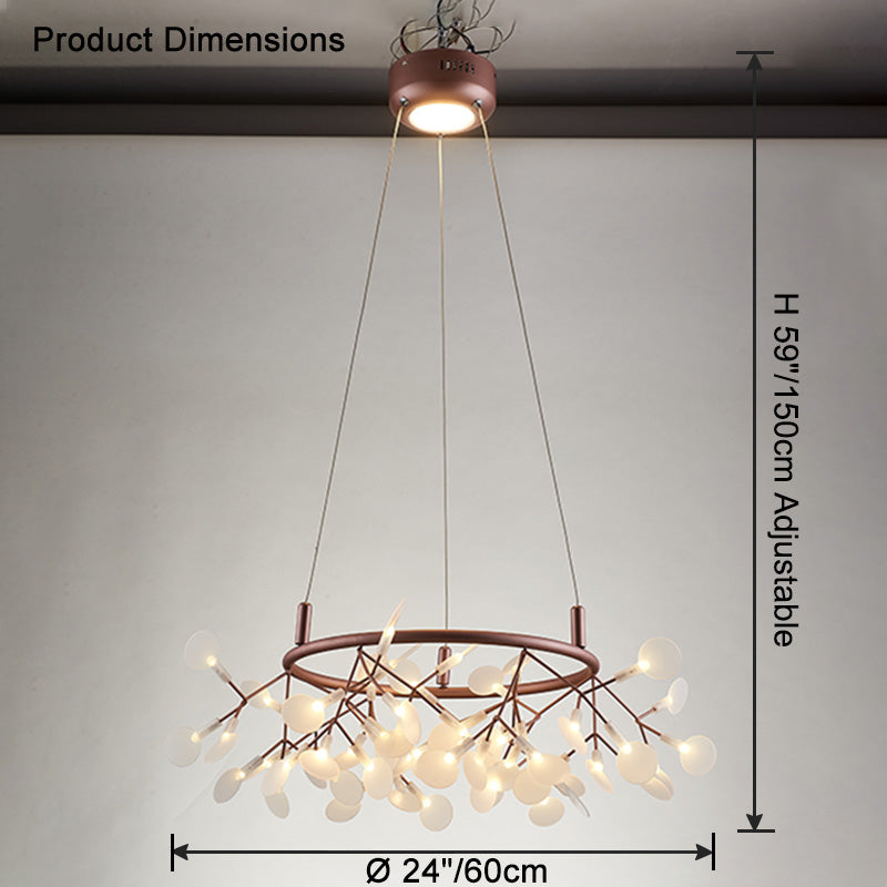 WOMO Design Kronleuchter Rund Wohnzimmer-WM2435