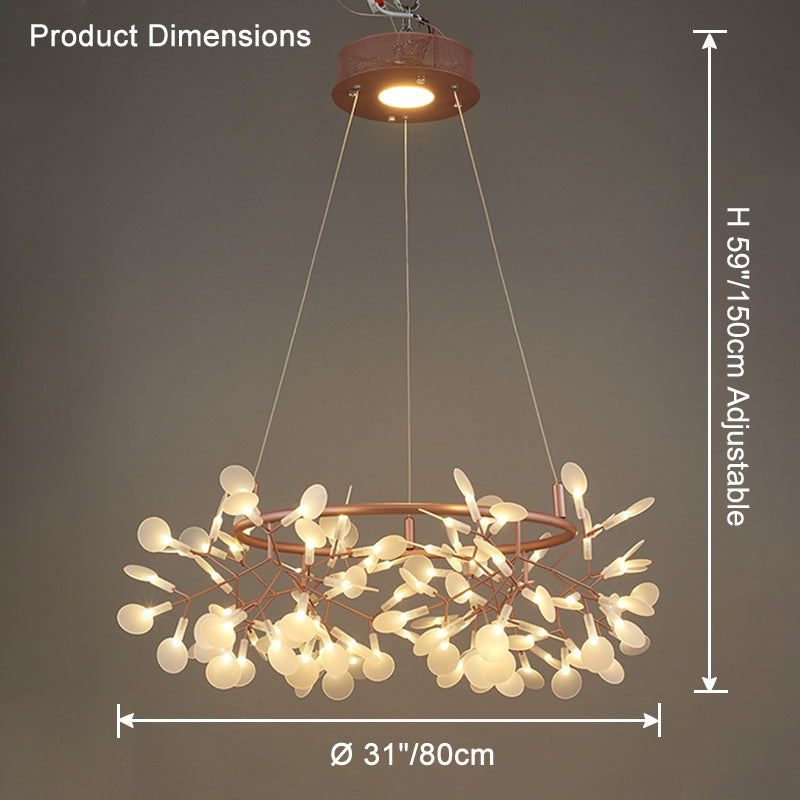 WOMO Design Kronleuchter Rund Wohnzimmer-WM2435