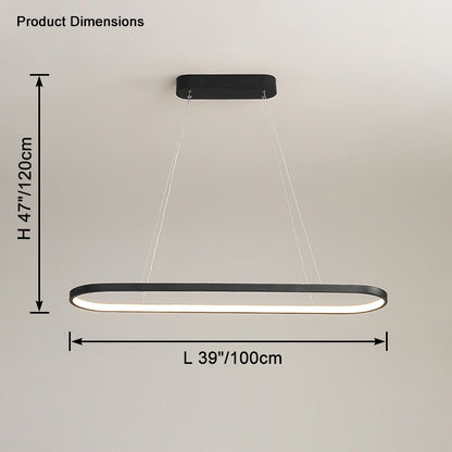 WOMO Long Oval Chandelier-WM2446