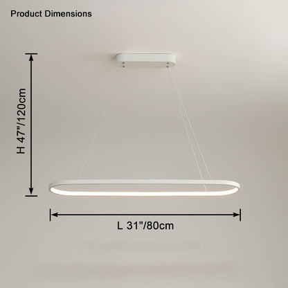WOMO Long Oval Chandelier-WM2446