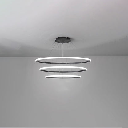 WOMO Tiered Circular Led Chandelier-WM2458