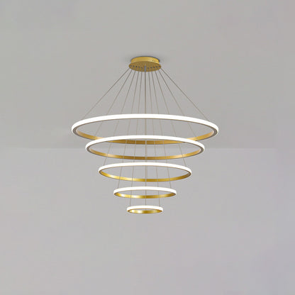 WOMO Tiered Circular Led Chandelier-WM2458