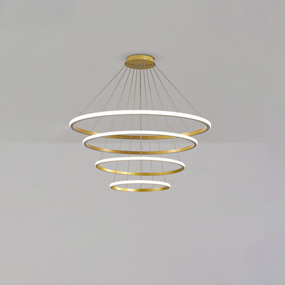 WOMO Tiered Circular Led Chandelier-WM2458