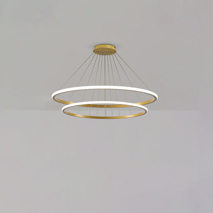 WOMO Tiered Circular Led Chandelier-WM2458