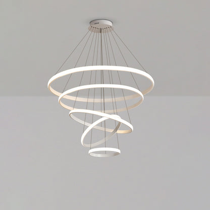 WOMO Tiered Circular Led Chandelier-WM2458