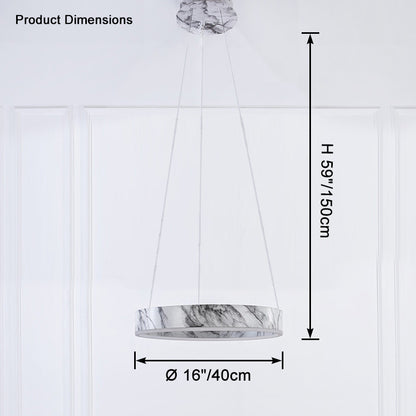WOMO Tiered Circular Marble Chandelier-WM2460
