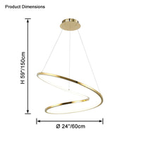 WOMO Swirl LED Chandelier - WM2461