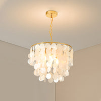 WOMO Capiz Round Chandelier-WM2474