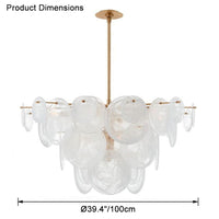 WOMO Lustre moderne en verre WM2477