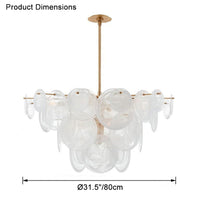 WOMO Lustre moderne en verre WM2477