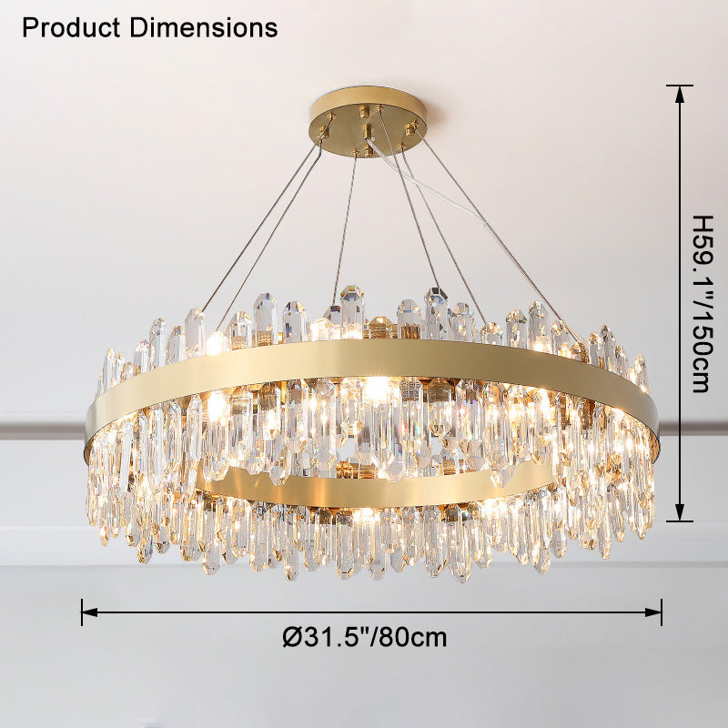 WOMO Round Crystal Chandelier-WM2488a