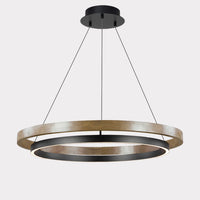WOMO LED Chandelier Ring Dining Table Wood Country House Modern-WM2492