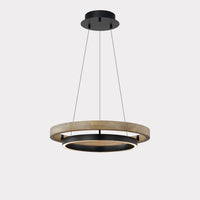 WOMO LED Chandelier Ring Dining Table Wood Country House Modern-WM2492