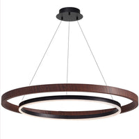 WOMO LED Chandelier Ring Dining Table Wood Country House Modern-WM2492