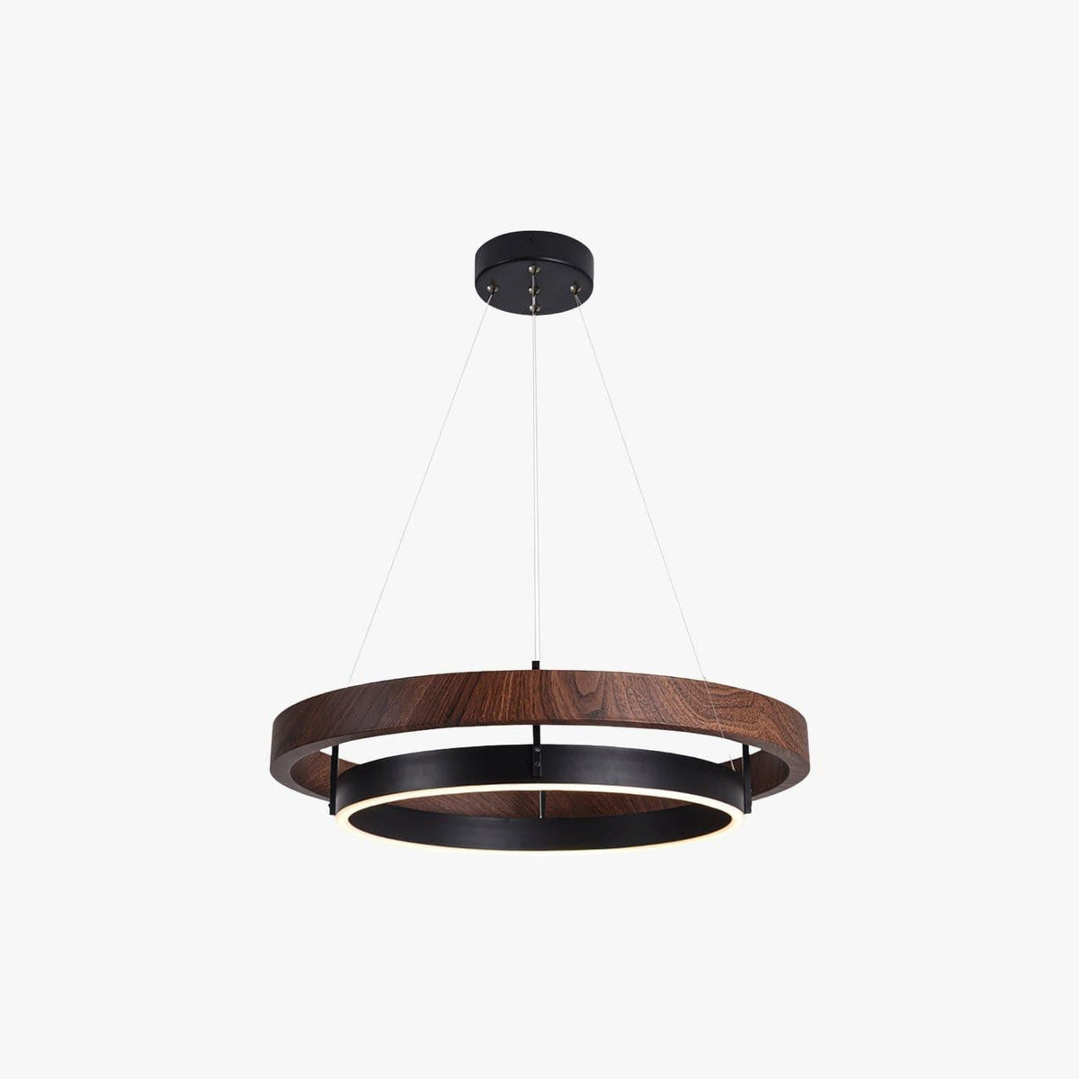 WOMO LED Chandelier Ring Dining Table Wood Country House Modern-WM2492