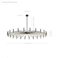 Lustre large moderne WOMO LED-Kerzen WM2038