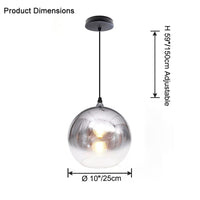 WOMO Pendelleuchte mit farbigem Glaskugel-WM2500