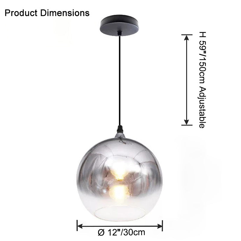 Suspension WOMO avec boule en verre coloré WM2500