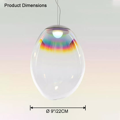 WOMO Iridescent Glass Bubble Pendant Light-WM2502