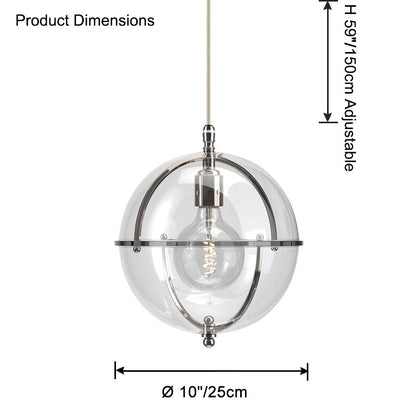 WOMO Globe Glass Pendant Light-WM2504