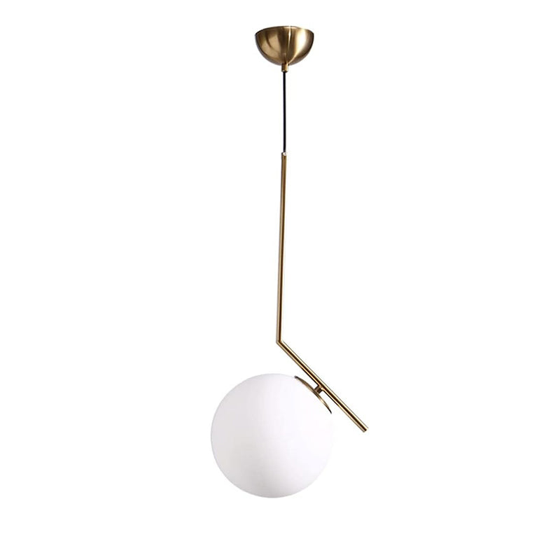 WOMO Milchglas-Kugel-Pendelleuchte-WM2507