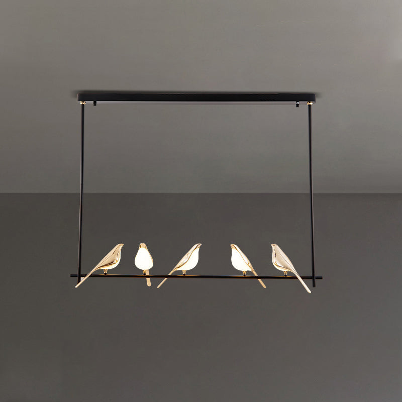 WOMO Gold Vogel Linearkronleuchter – WM2512b