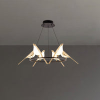 WOMO Gold Bird Kronleuchter Wohnzimmer-WM2512d