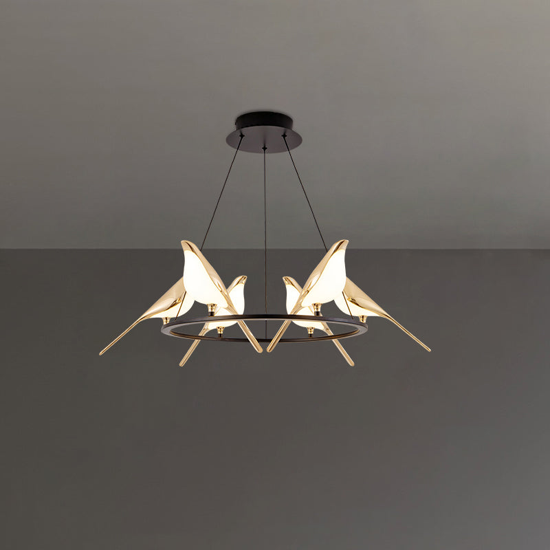 WOMO Gold Bird Kronleuchter Wohnzimmer-WM2512d