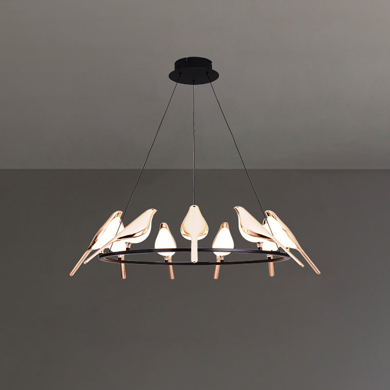 WOMO Gold Bird Kronleuchter Wohnzimmer-WM2512d