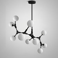 Lustre WOMO en verre dépoli à soufflets WM2514