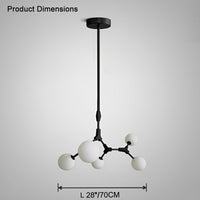 Lustre WOMO en verre dépoli à soufflets WM2514