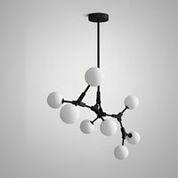 Lustre WOMO en verre dépoli à soufflets WM2514
