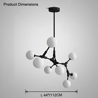 Lustre WOMO en verre dépoli à soufflets WM2514