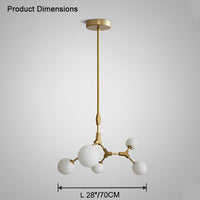 Lustre WOMO en verre dépoli à soufflets WM2514