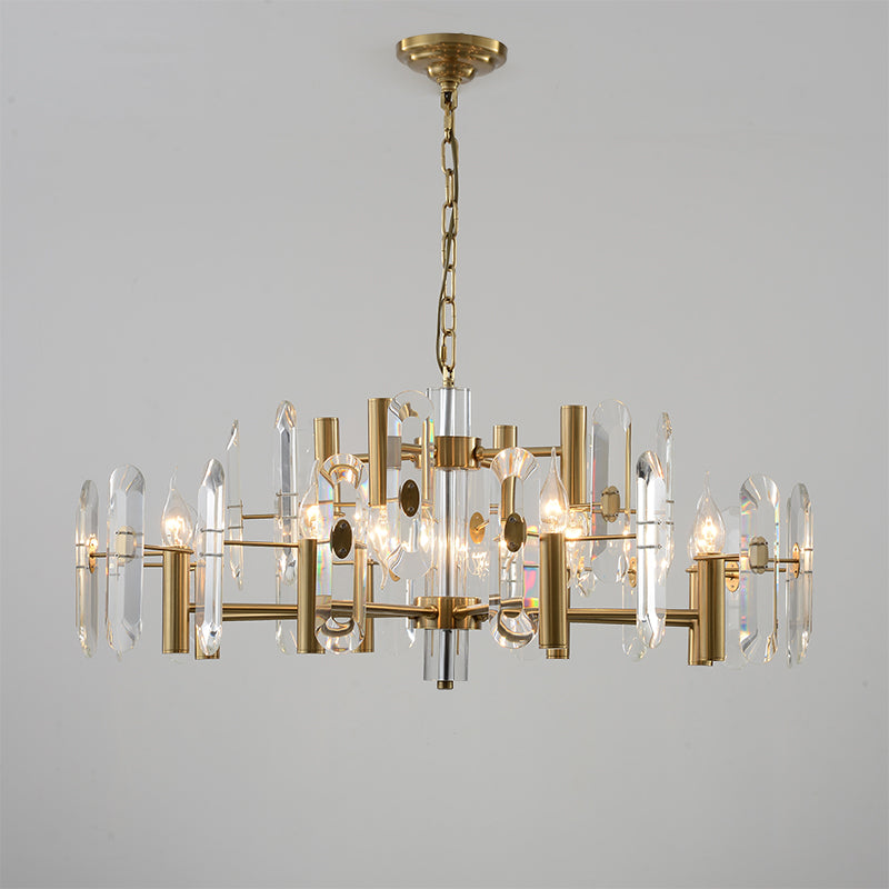 WOMO Gold Candle Crystal Chandelier-WM2518