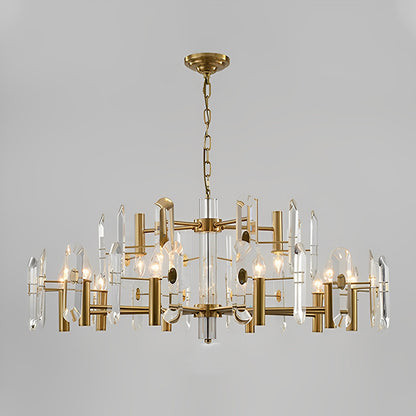 WOMO Gold Candle Crystal Chandelier-WM2518