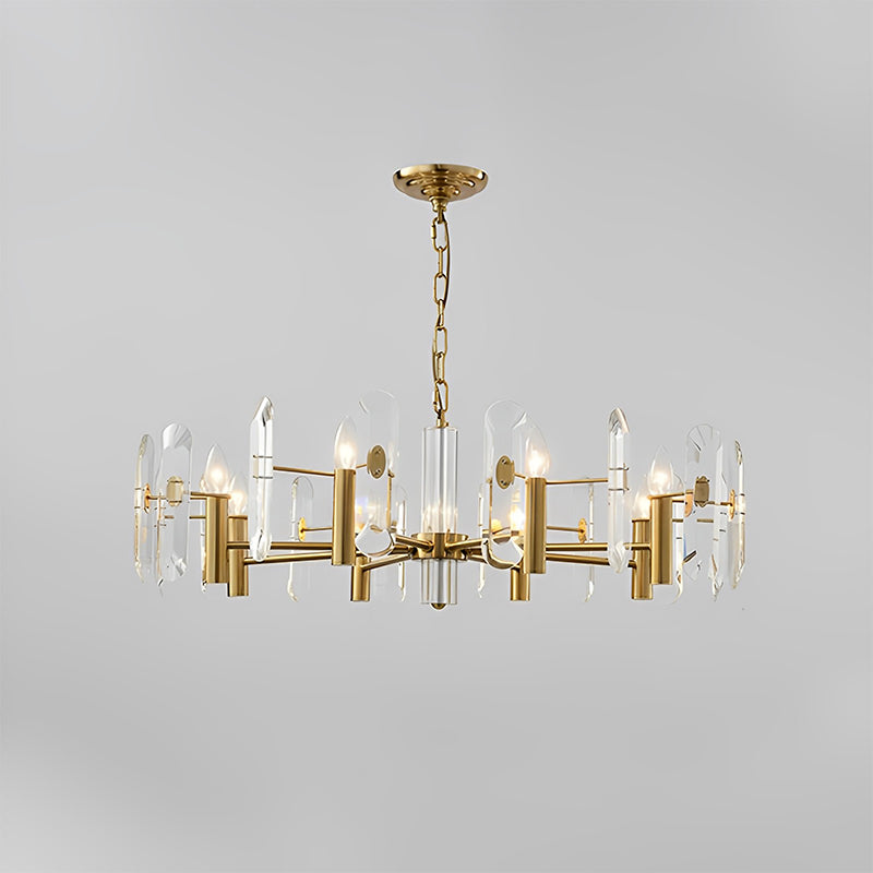 WOMO Gold Candle Crystal Chandelier-WM2518