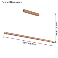 WOMO Nussbaum Linear LED Pendelleuchte – WM2520
