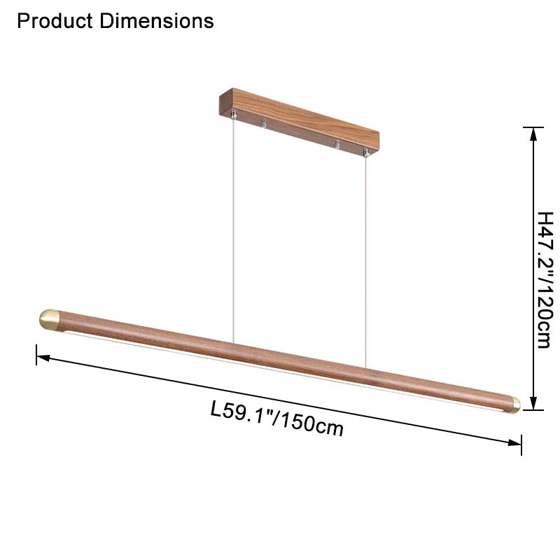 WOMO Nussbaum Linear LED Pendelleuchte – WM2520
