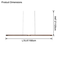 WOMO Nussbaum Linear LED Pendelleuchte – WM2520