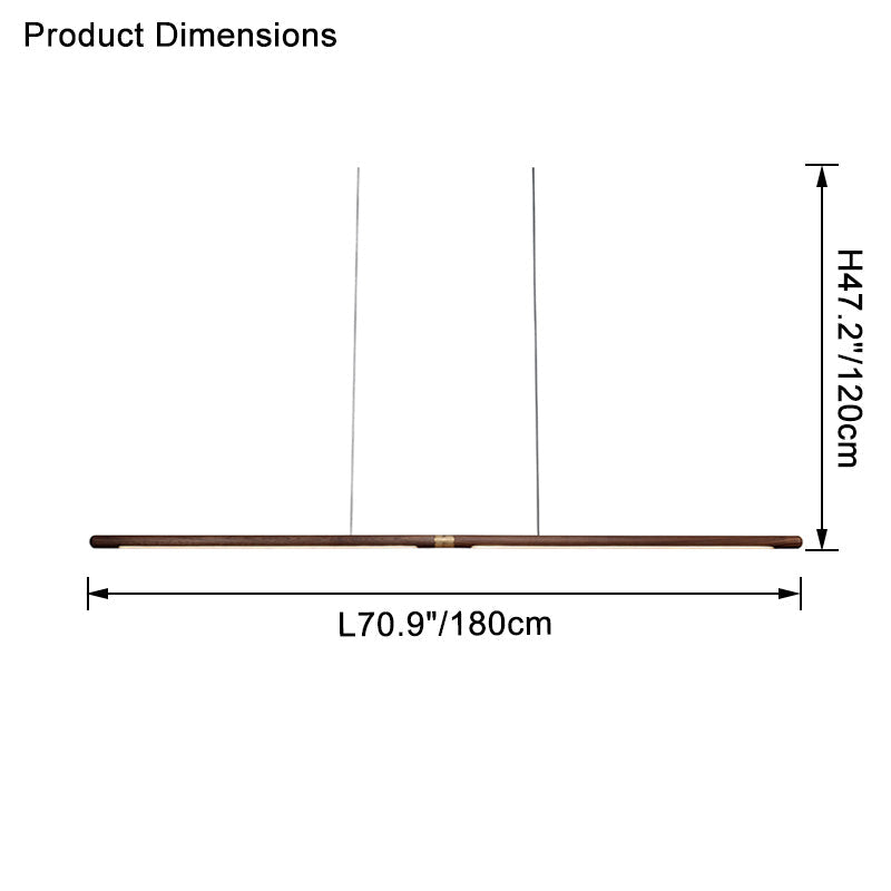WOMO Nussbaum Linear LED Pendelleuchte – WM2520