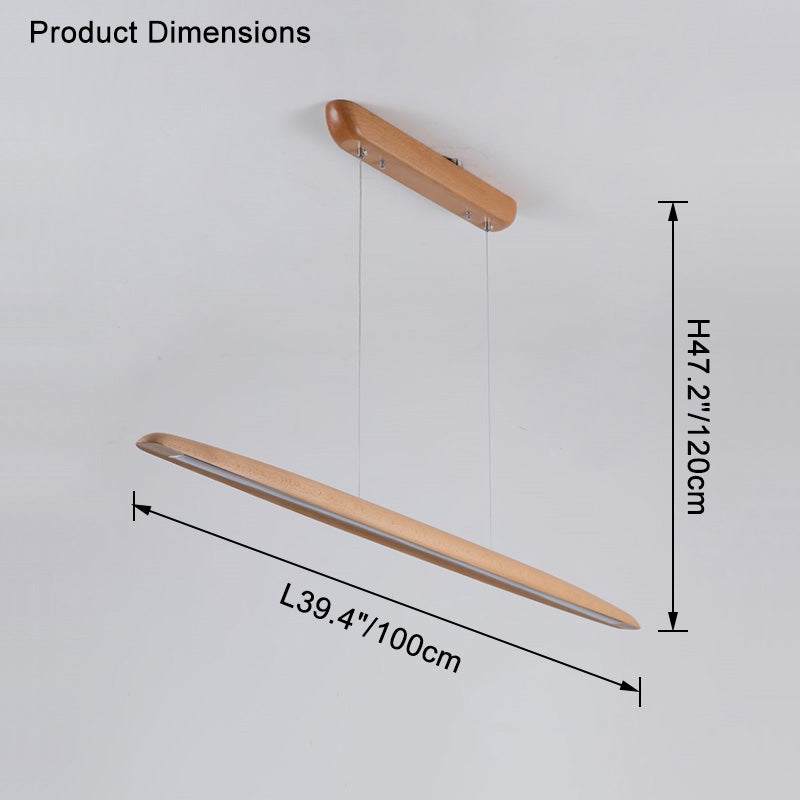 WOMO Holz Lineare LED Pendelleuchte – WM2523